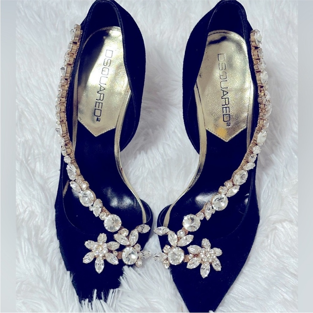 🔥👠DSQUARED RARE Jewel Heels 6.5-7 LIMITED EDITION - KIM K Owned